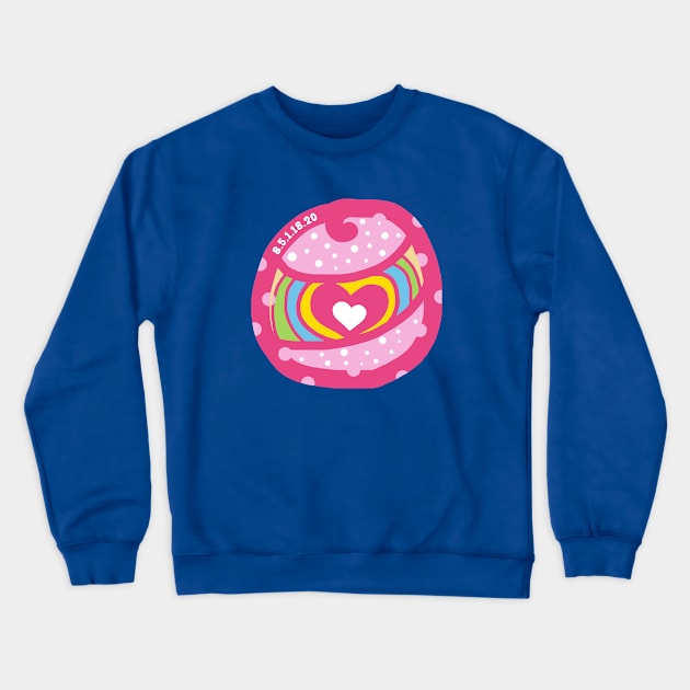 Cute Heart Crewneck Sweatshirt by AkoziArtwork